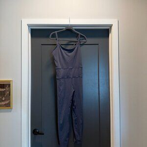 Dark blue-grey exercise jumpsuit